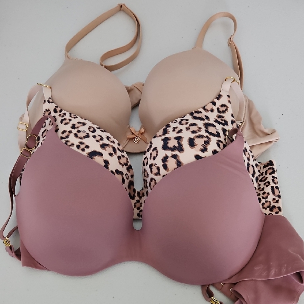 Set Of 3 Victorias Secret Bras - All 34C